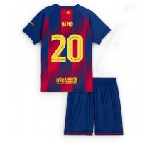 Barcelona Dani Olmo #20 Koszulka Podstawowa dzieci 2025-26 Krótki Rękaw (+ krótkie spodenki)